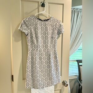 Brooks Brothers Navy and White Sheath Dress Size 0